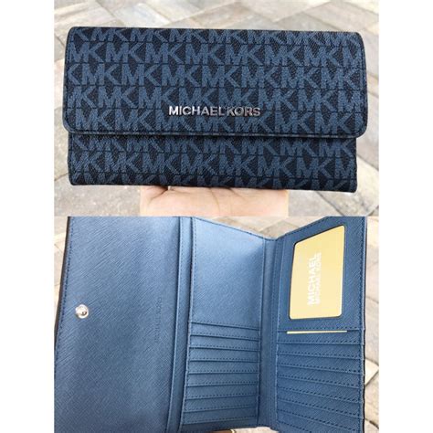 michael kors denim wallet